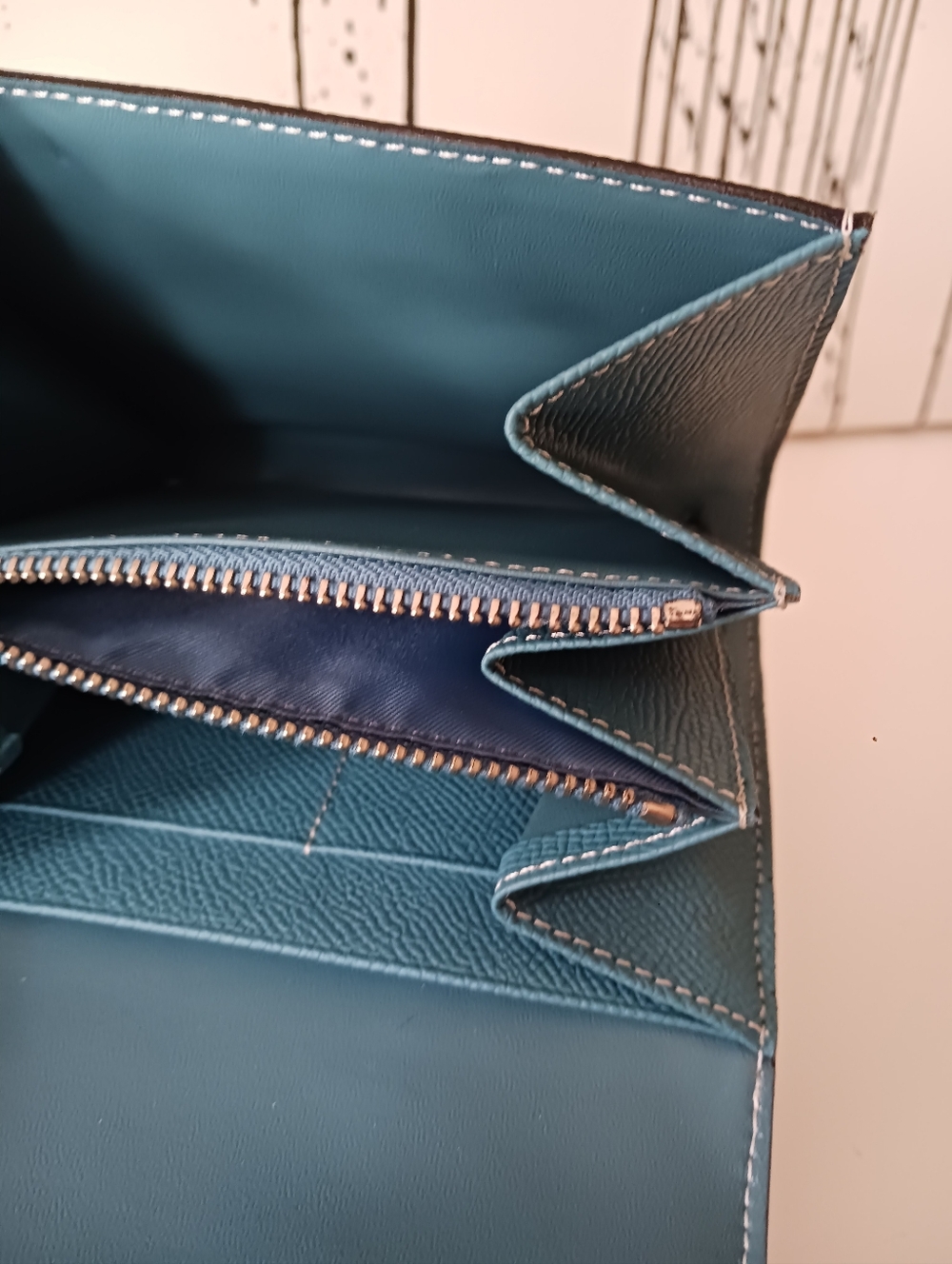 Blue Paon Compact Wallet - Picture 7 of 8